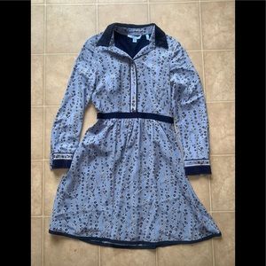 Draper James botanical floral shirt dress